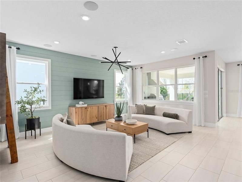 Furnished interior view inside a new home in Bridgewalk, St. Cloud (Image 26).