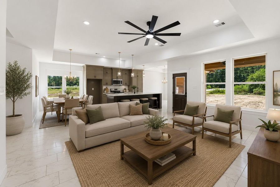 Furnished interior view inside a new home in , Huffman (Image 11). Furnished interior view inside a new home in , Huffman (Image 11).