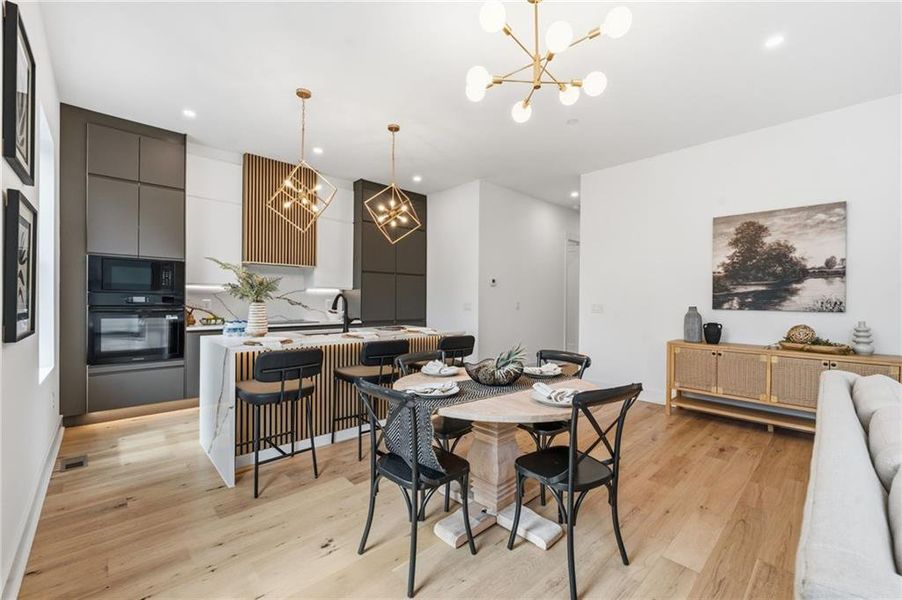 Furnished interior view inside a new home in , Canton (Image 8).