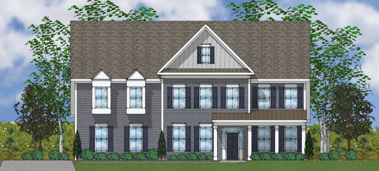 Representative exterior photo of a completed home built from the Patterson II - Elite Collection by Mungo Homes in Suter Estates, Easley, SC (Image 26).