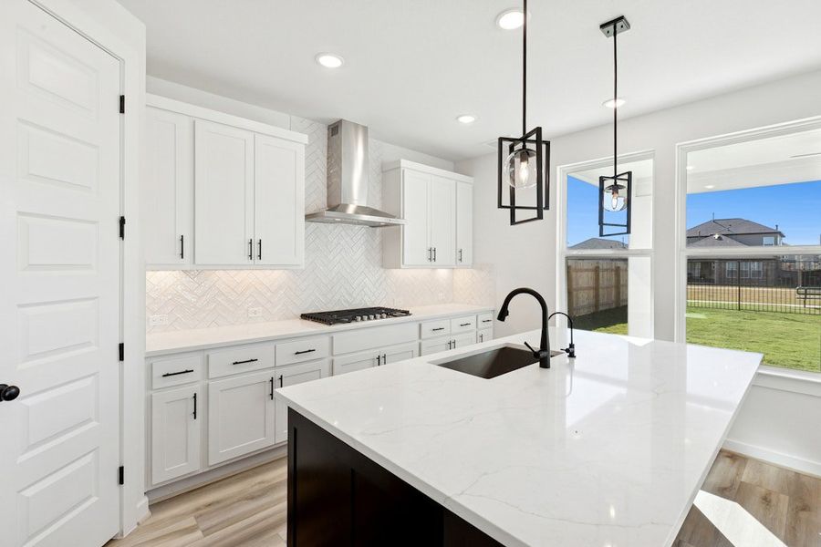 Furnished interior view inside a new home in University Heights, Round Rock (Image 7).