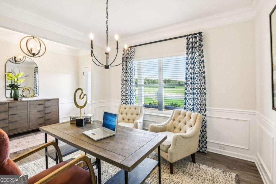 Furnished interior view inside a new home in Cobblestone Crossing Commons, Warner Robins (Image 14).