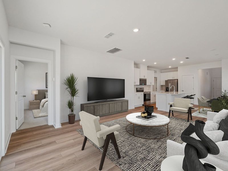 Furnished interior view inside a new home in , Wendell (Image 10). Furnished interior view inside a new home in , Wendell (Image 10).