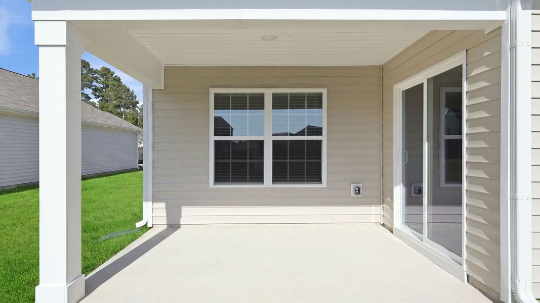 Exterior details and patio area of a home in Madeline Farm, New Bern (Image 23).