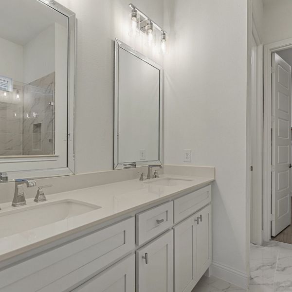 Representative furnished interior of a home built from the The Emery by Village Homes in Walsh, Aledo (Image 7).