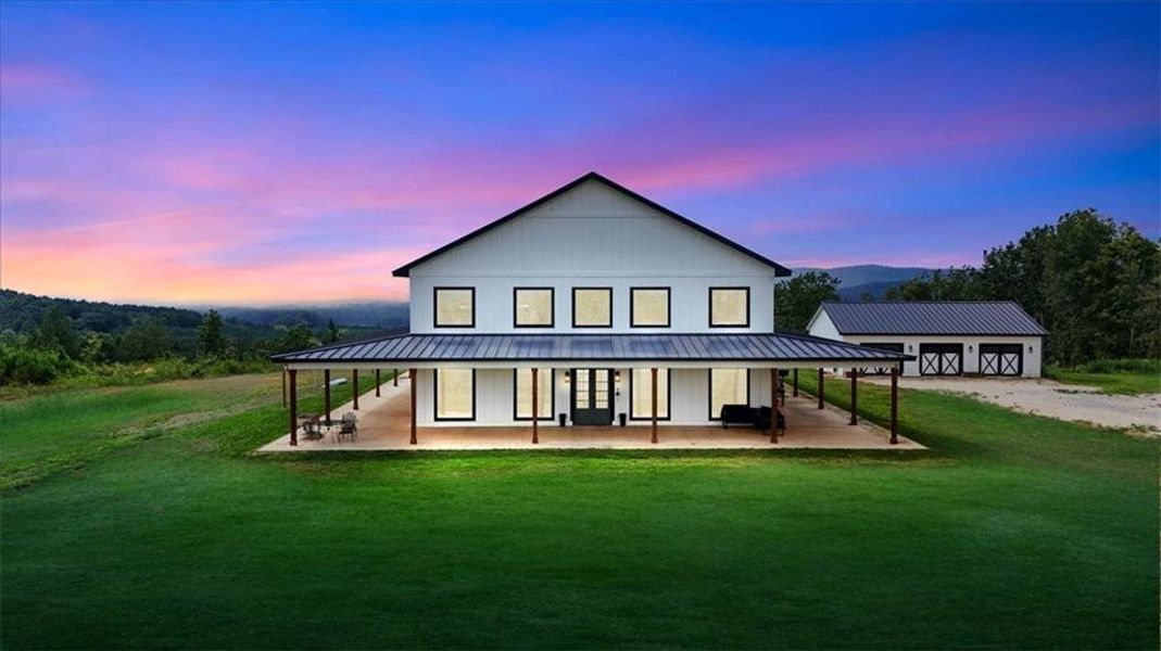 Front exterior of a new home in , Lyerly, GA, highlighting curb appeal (Image 24). Front exterior of a new home in , Lyerly, GA, highlighting curb appeal (Image 24).