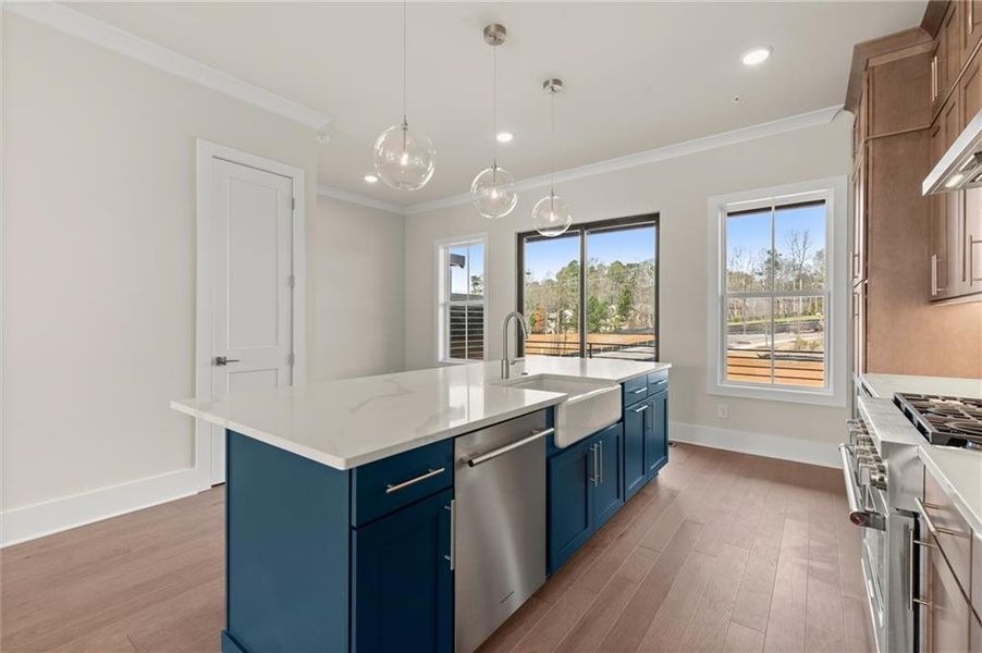 Furnished interior view inside a new home in , Alpharetta (Image 8).