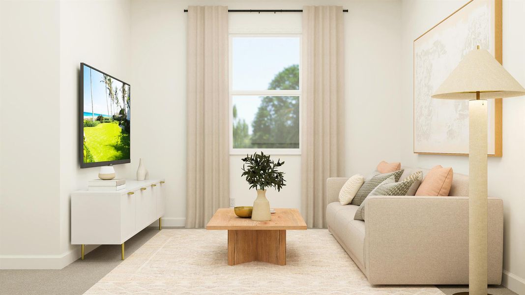 Furnished interior view inside a new home in , The Acreage (Image 24).