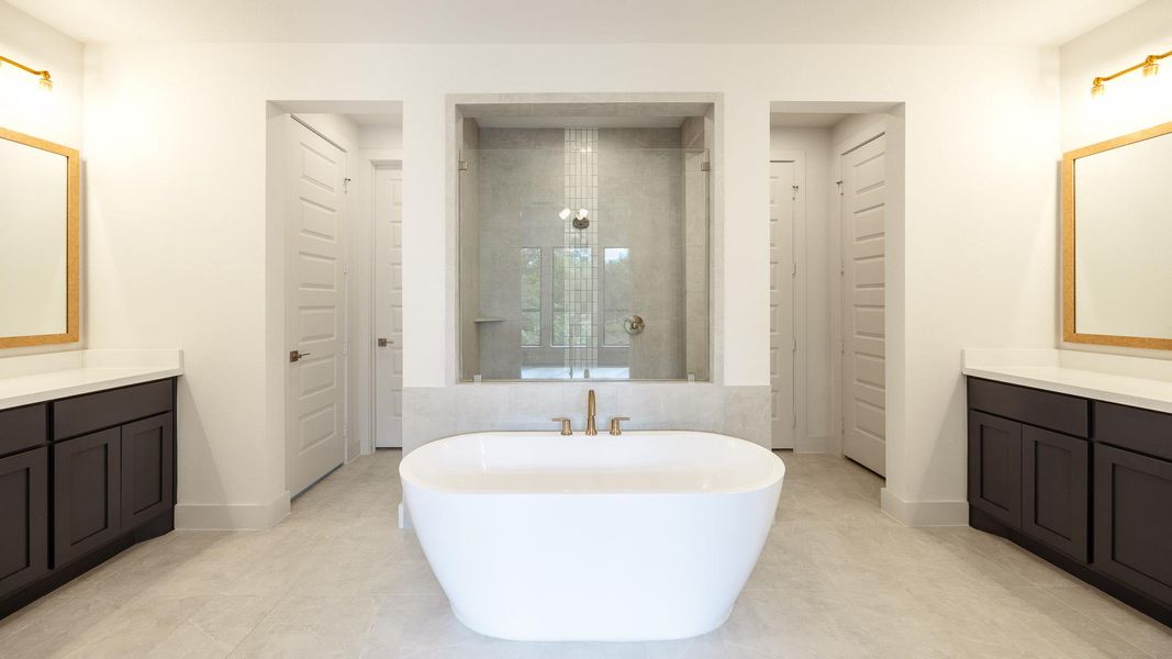 Furnished interior view inside a new home in Palmera Ridge 70', Leander (Image 5).