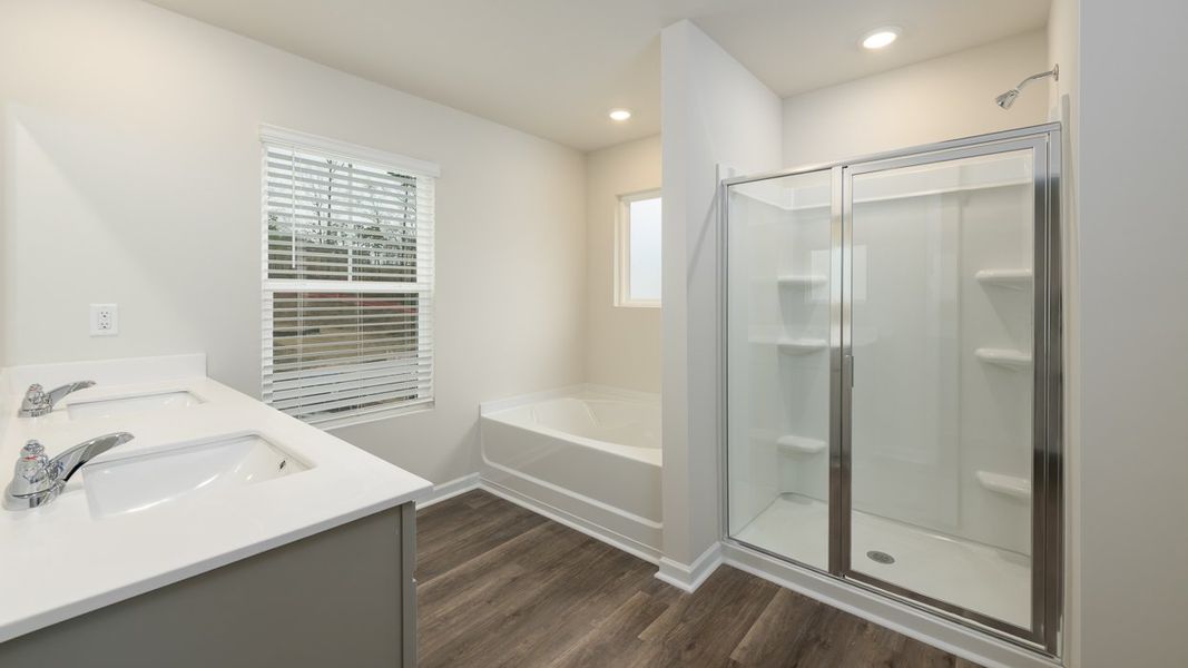 Furnished interior view inside a new home in Brooks Station, Dacula (Image 9).