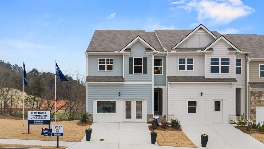 Representative exterior photo of a completed home built from the Sudbury by D.R. Horton in Mountain Park, Dahlonega, GA (Image 2).