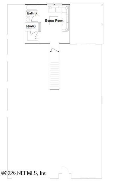 2D floor plan layout of this home in Shearwater, St. Augustine, FL (Image 5).