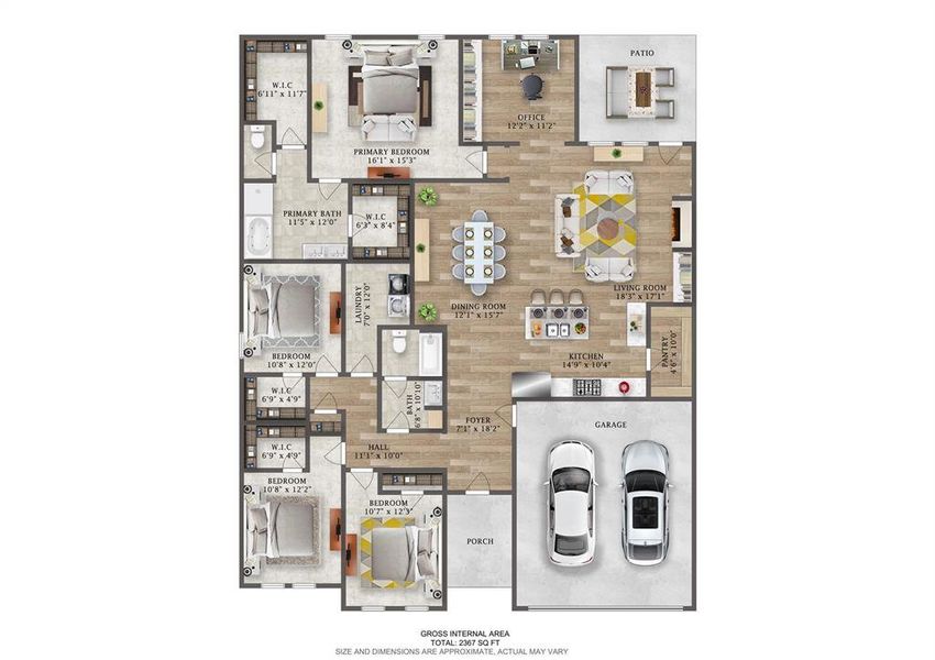 2D floor plan layout of this home in Fireside by the Lake, Garland, TX (Image 4). 2D floor plan layout of this home in Fireside by the Lake, Garland, TX (Image 4).