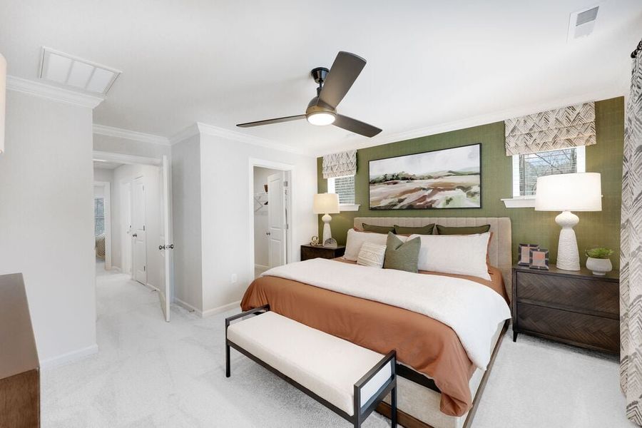 Representative furnished interior of a home built from the Cobblestone by Taylor Morrison in Buffalo Townes, Garner (Image 14).