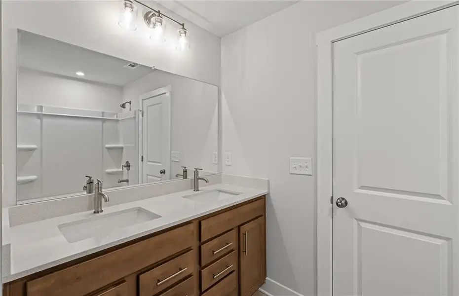 Furnished interior view inside a new home in Oakwood, Cumming (Image 11). Furnished interior view inside a new home in Oakwood, Cumming (Image 11).