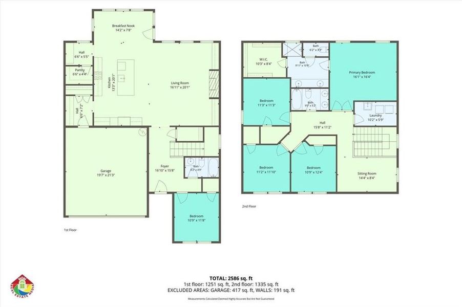 2D floor plan layout of this home in , Acworth, GA (Image 5).