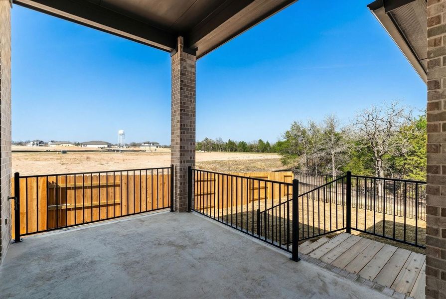 Exterior details and patio area of a home in The Colony - 50', Bastrop (Image 25).