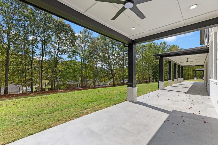 Exterior details and patio area of a home in , Buford (Image 1).
