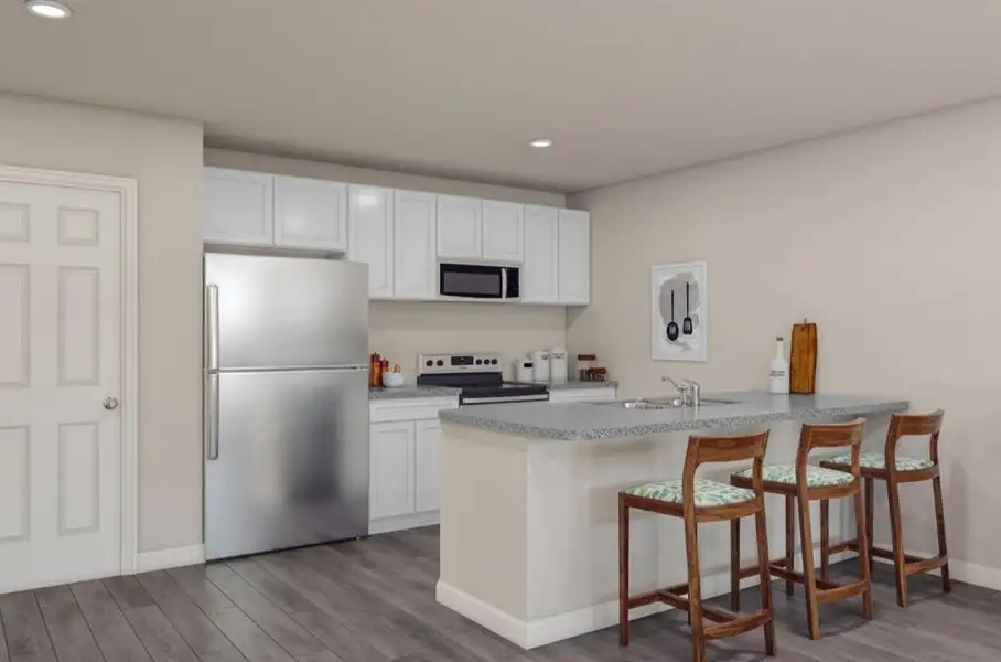 Furnished interior view inside a new home in Duckhorn Towne, Brownwood (Image 3). Furnished interior view inside a new home in Duckhorn Towne, Brownwood (Image 3).