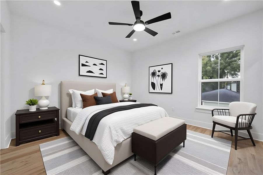 Furnished interior view inside a new home in , Decatur (Image 15).