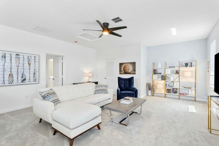 Furnished interior view inside a new home in Delray Trails: The Woods, Delray Beach (Image 24).