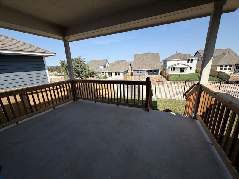 Exterior details and patio area of a home in Cannon Ranch 40s, Dripping Springs (Image 3). Exterior details and patio area of a home in Cannon Ranch 40s, Dripping Springs (Image 3).