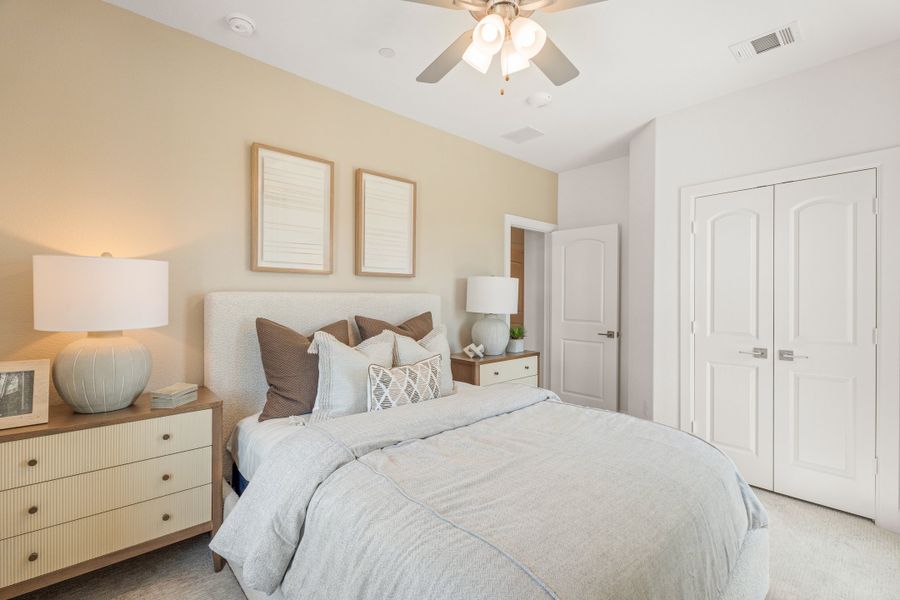 Representative furnished interior of a home built from the Columbia by Beazer Homes in Waterbend, Euless (Image 12). Representative furnished interior of a home built from the Columbia by Beazer Homes in Waterbend, Euless (Image 12).