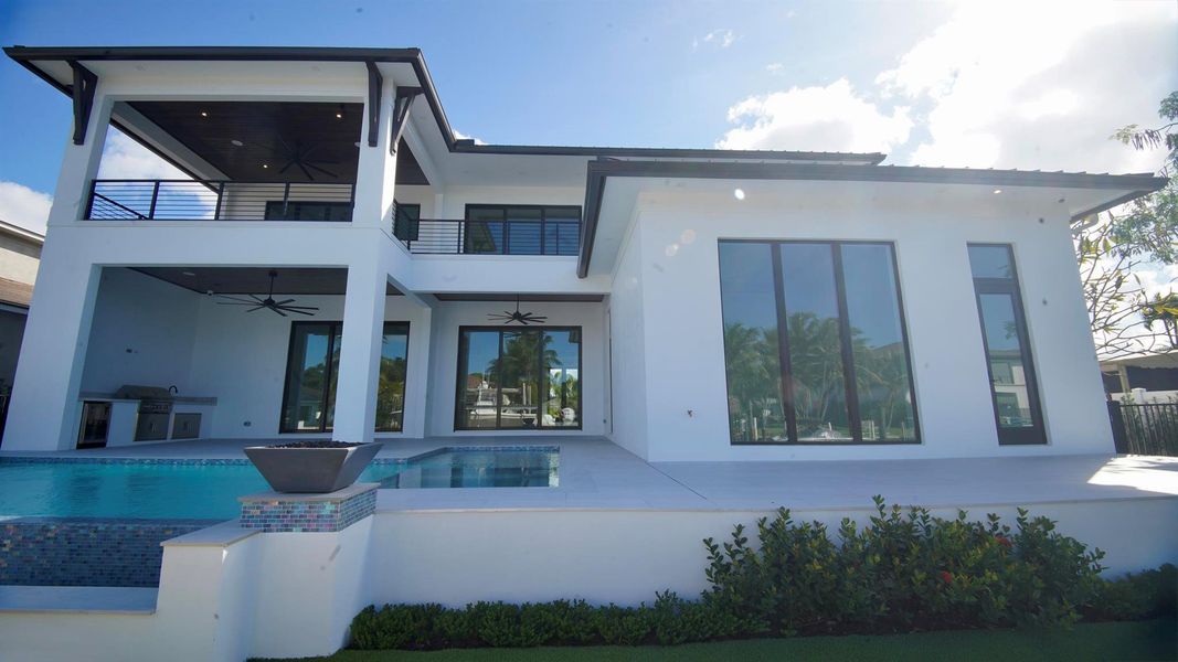Exterior details and patio area of a home in , Palm Beach Gardens (Image 43).