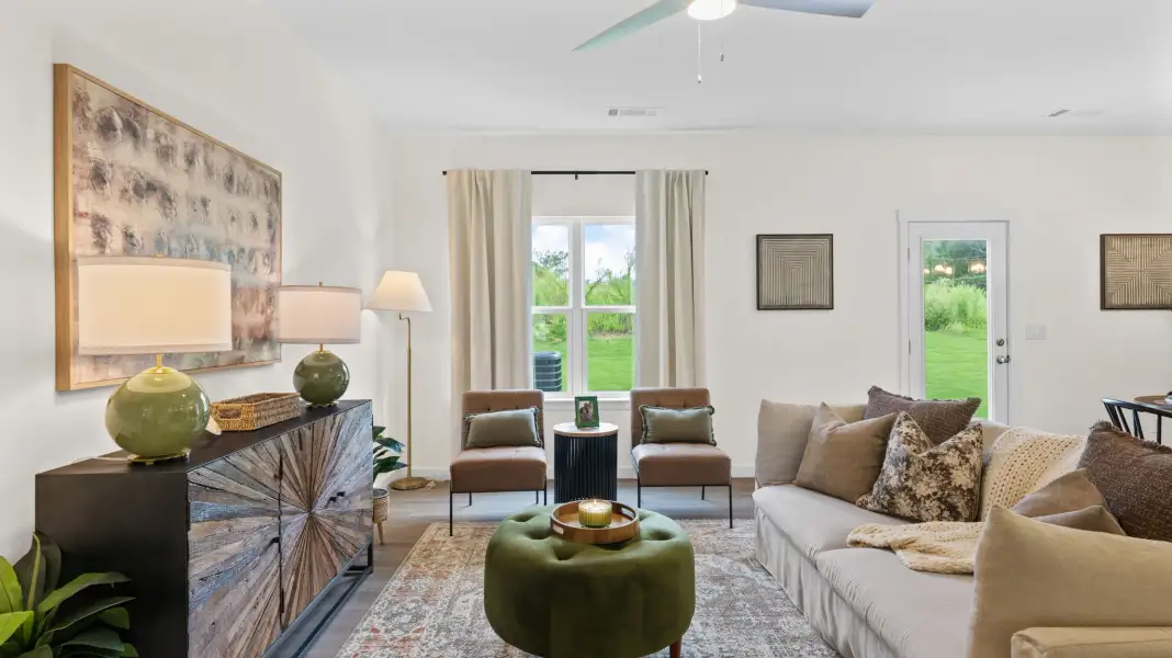 Representative furnished interior of a home built from the Tatum Townhome by D.R. Horton in Cherokee Overlook, Sevierville (Image 9).