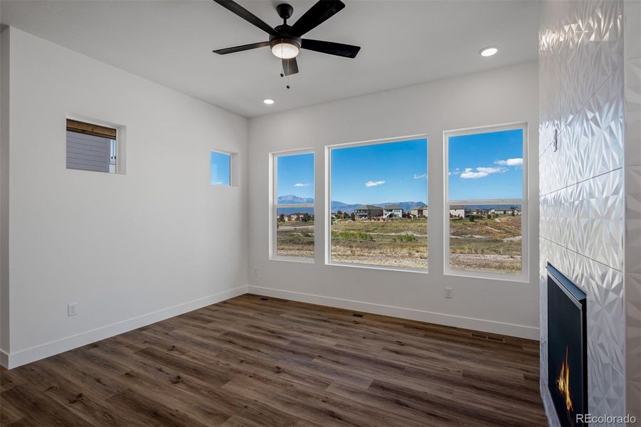Spacious, unfurnished interior of a new home in Revel Crossing at Wolf Ranch - The Panorama Collection, Colorado Springs (Image 21).