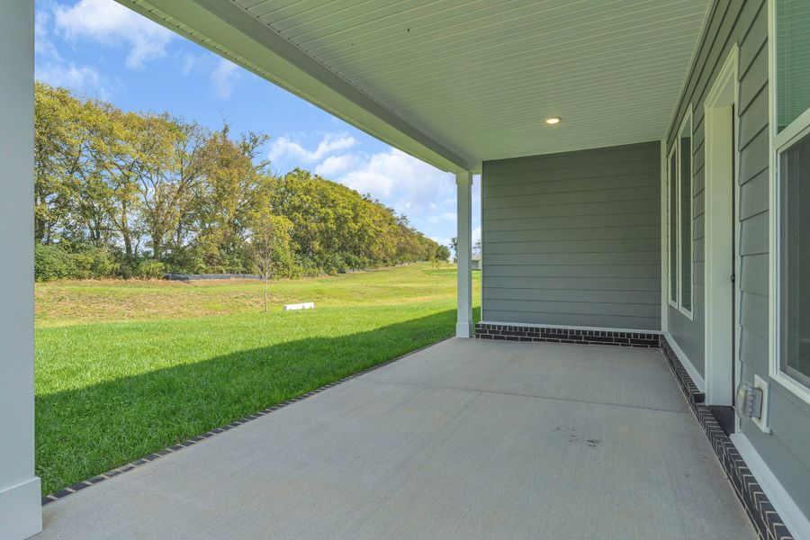 Exterior details and patio area of a home in Nexus – Village Collection, Gallatin (Image 2).