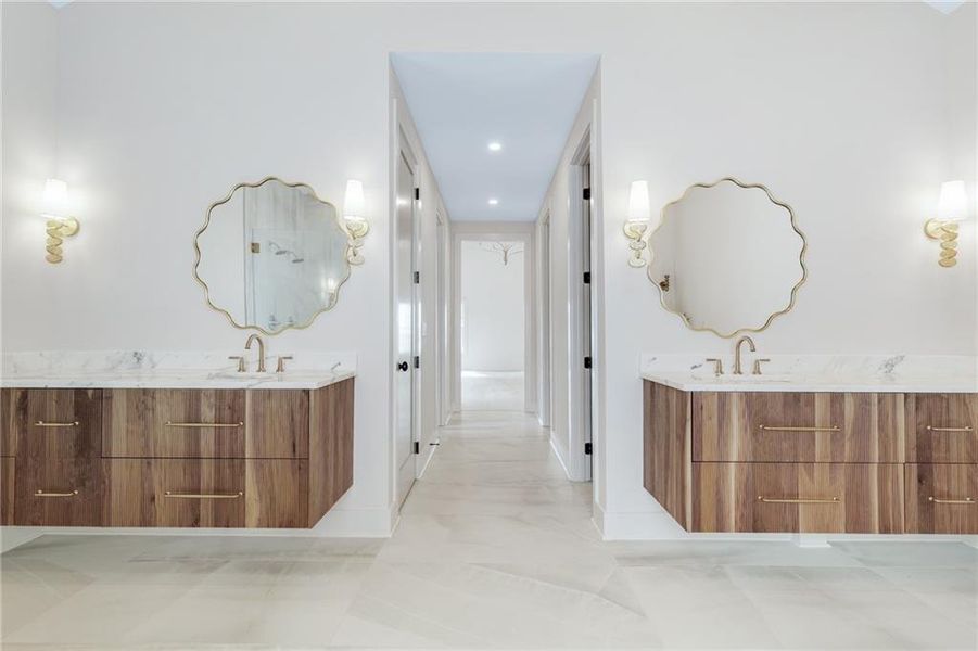 Furnished interior view inside a new home in , Atlanta (Image 18).