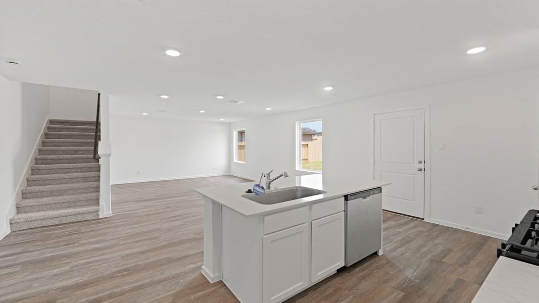 Representative furnished interior of a home built from the Davis by D.R. Horton in Lake Conroe Cove, Willis (Image 7).