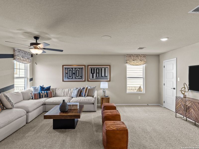 Furnished interior view inside a new home in Bricewood, San Antonio (Image 36).