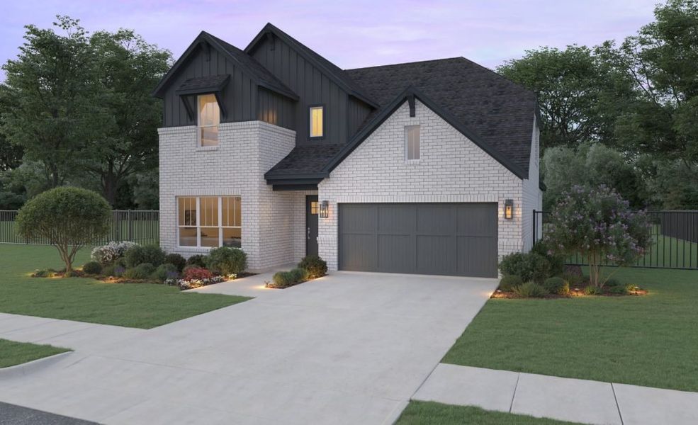 Representative exterior photo of a completed home built from the The Rio by Stonefield Homes in The Highlands, Rockwall, TX (Image 26).