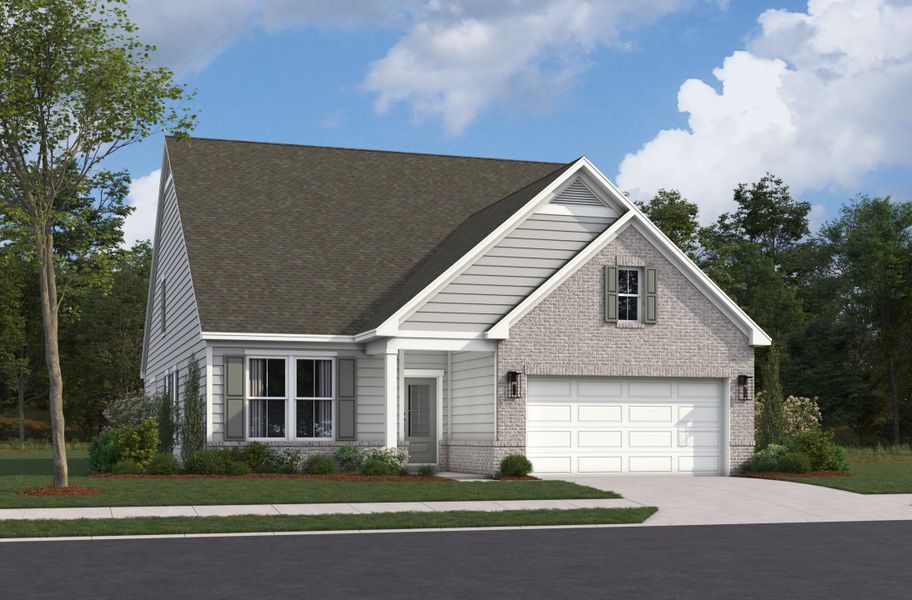 Representative exterior photo of a completed home built from the Plan by Beazer Homes in Gatherings® at GreenHouse: Greenhouse - 40' Active Adult, Marietta, GA (Image 2). Representative exterior photo of a completed home built from the Plan by Beazer Homes in Gatherings® at GreenHouse: Greenhouse - 40' Active Adult, Marietta, GA (Image 2).