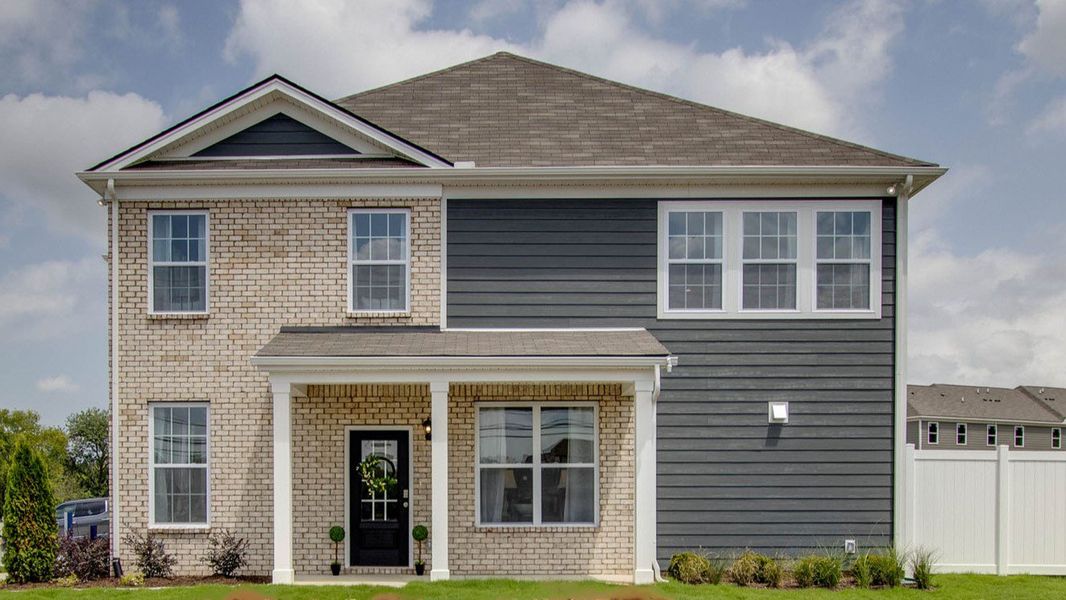 Representative exterior photo of a completed home built from the OWENS by D.R. Horton in Campbell Place, Lebanon, TN (Image 2).