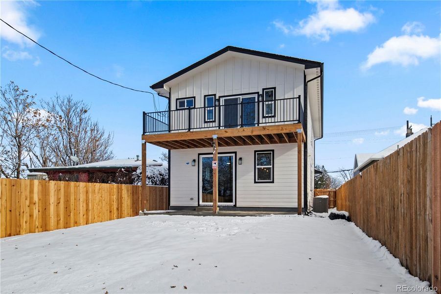 Exterior details and patio area of a home in , Denver (Image 3).