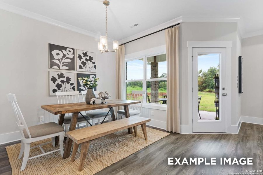 Furnished interior view inside a new home in Hickory Ridge, Elmendorf (Image 52).