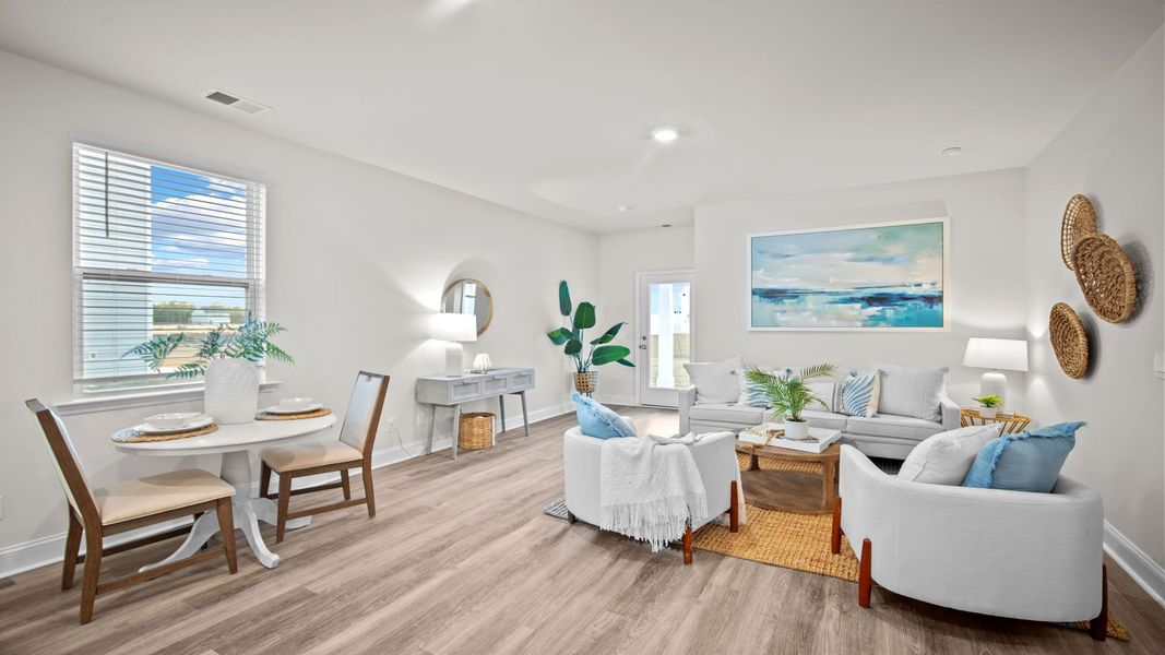 Furnished interior view inside a new home in The Groves at Bees Creek, Ridgeland (Image 9).