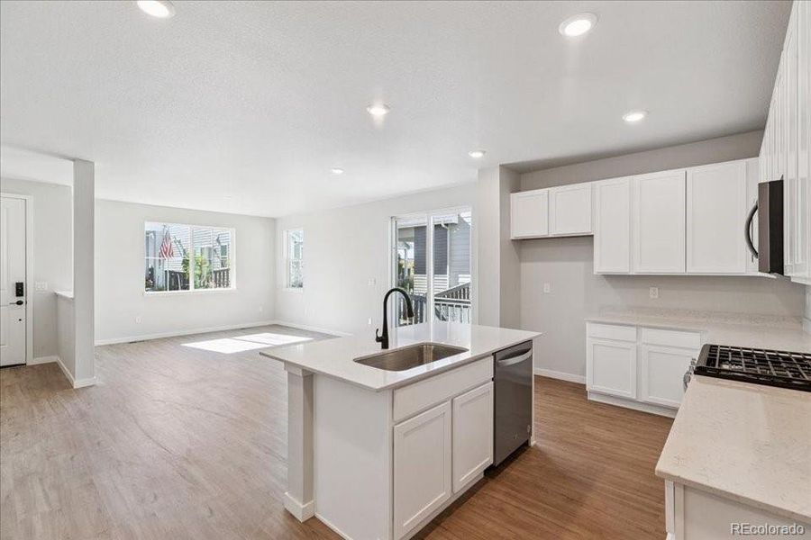 Furnished interior view inside a new home in Paired Homes at Alder Creek, Parker (Image 10).