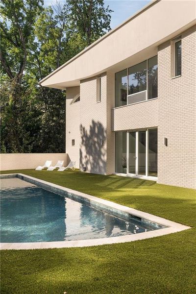 Exterior details and patio area of a home in , Atlanta (Image 32).