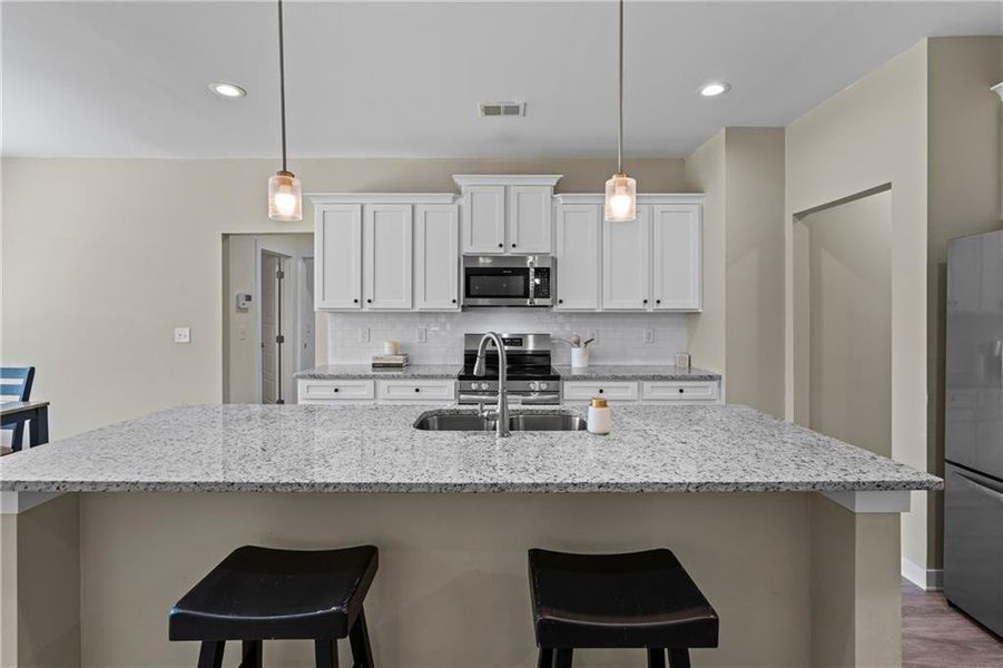 Furnished interior view inside a new home in Crossing Creeks, Monroe (Image 33). Furnished interior view inside a new home in Crossing Creeks, Monroe (Image 33).