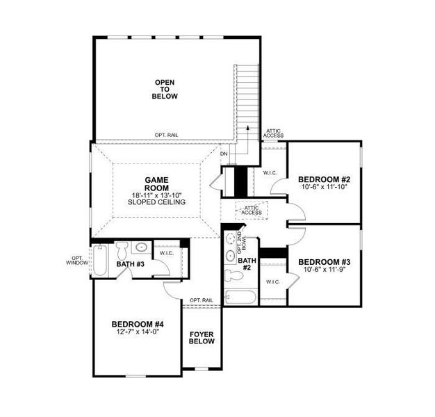 2D floor plan layout of this home in Summerview, Fulshear, TX (Image 6). 2D floor plan layout of this home in Summerview, Fulshear, TX (Image 6).