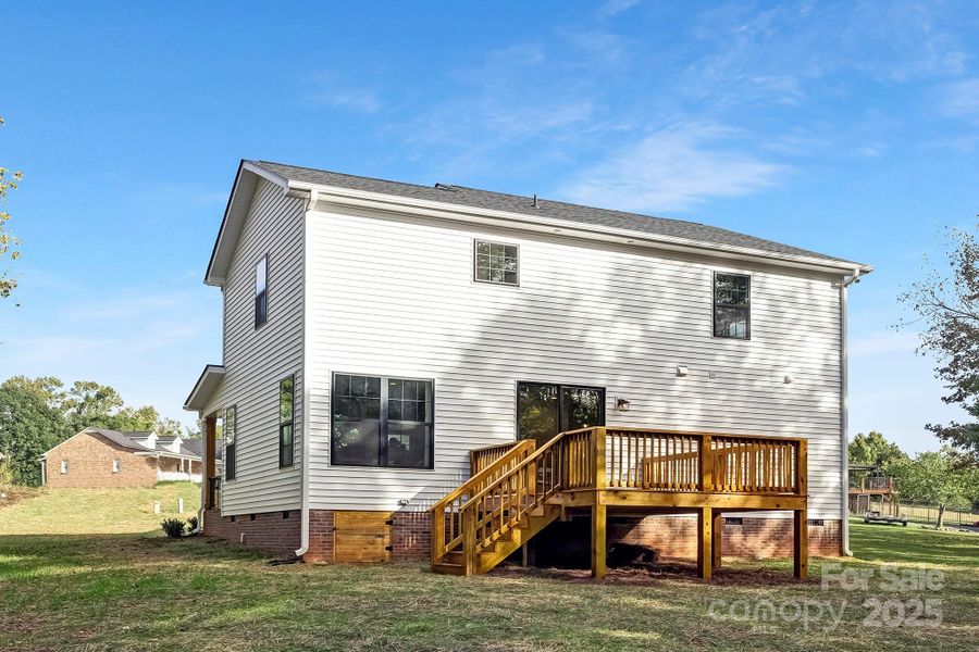 Exterior details and patio area of a home in , Stanley (Image 28).