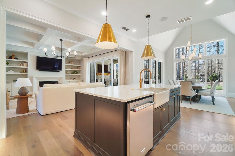 Furnished interior view inside a new home in , Weddington (Image 7).