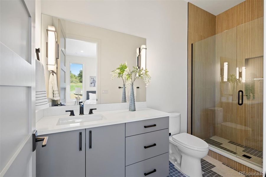 Furnished interior view inside a new home in , Castle Rock (Image 23).