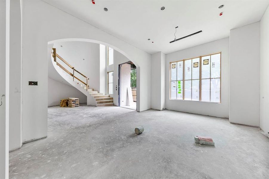 The grandness of this home will impress with it's soaring multi level ceilings throughout every room.