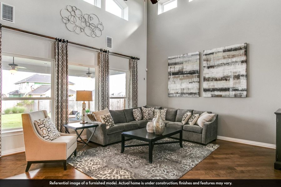 Furnished interior view inside a new home in Sunfield, Buda (Image 15). Furnished interior view inside a new home in Sunfield, Buda (Image 15).
