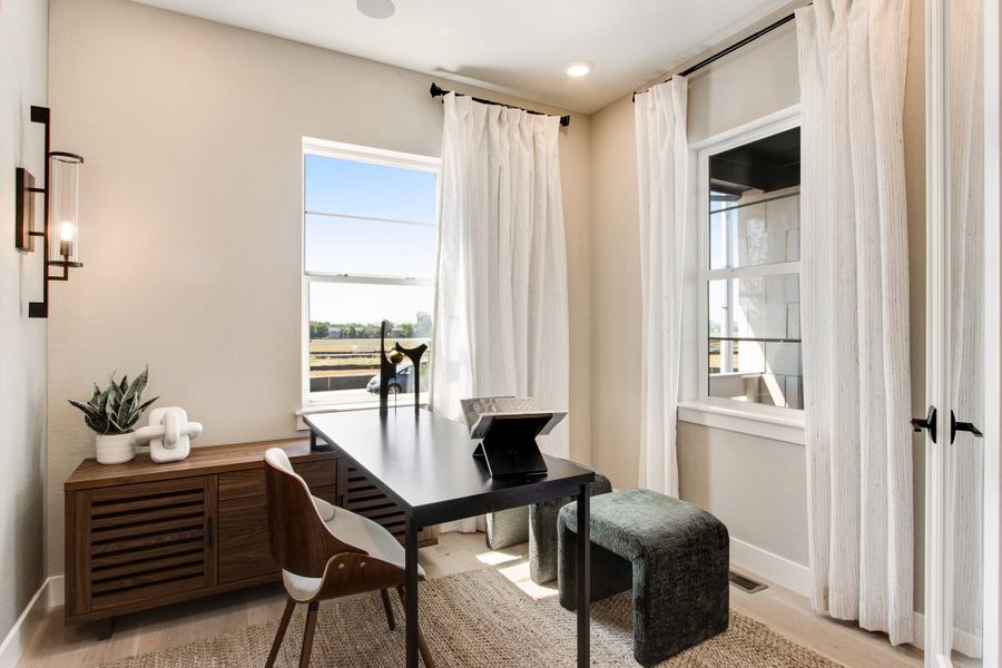 Representative furnished interior of a home built from the The Torin by Tri Pointe Homes in Cordovan, Firestone (Image 18). Representative furnished interior of a home built from the The Torin by Tri Pointe Homes in Cordovan, Firestone (Image 18).